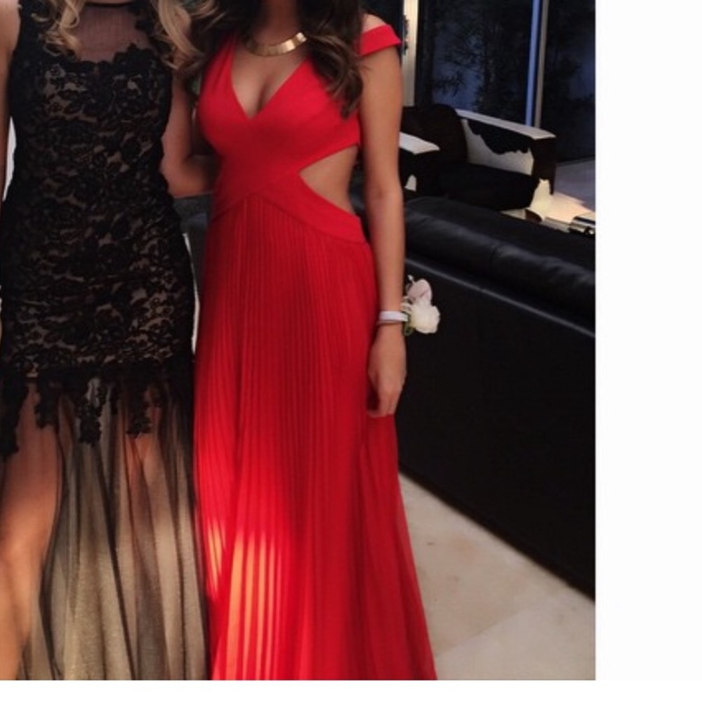 Red gown